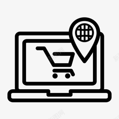 网上购物电子商务电子商务平台图标图标