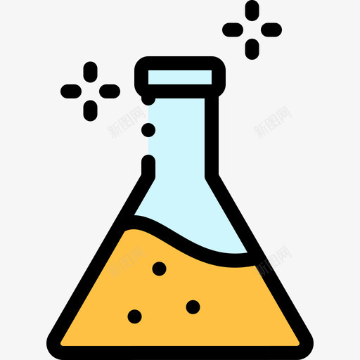 烧瓶科学117线性颜色图标svg_新图网 https://ixintu.com 烧瓶 科学 线性 颜色