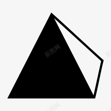 棱柱体三维几何体图标图标