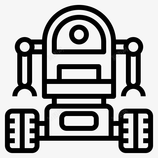 机器人太空和银河5号直线型图标svg_新图网 https://ixintu.com 5号 太空 机器人 直线 线型 银河