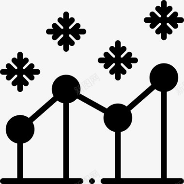 240号天气折线图填充图标图标