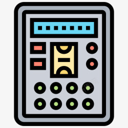电子测量仪表电子测量3线性颜色图标高清图片