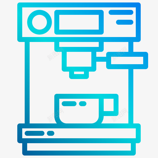 咖啡机家用设备14直线坡度图标svg_新图网 https://ixintu.com 咖啡机 坡度 家用 直线 设备
