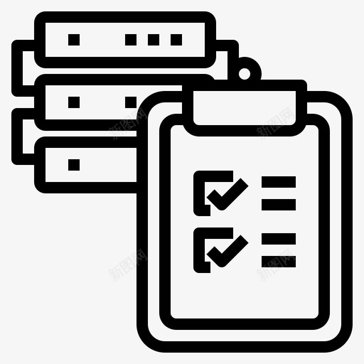 数据库大数据62线性图标svg_新图网 https://ixintu.com 大数 数据 数据库 线性
