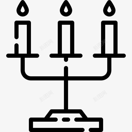 蜡烛万圣节210直线型图标svg_新图网 https://ixintu.com 万圣节 直线 线型 蜡烛