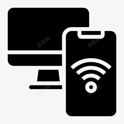 Wifi移动技术8填充图标svg_新图网 https://ixintu.com Wifi 填充 技术 移动