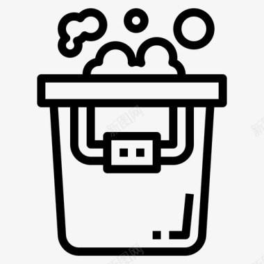 桶洗车机11直线型图标图标