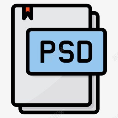 Psd文件类型15线性颜色图标图标
