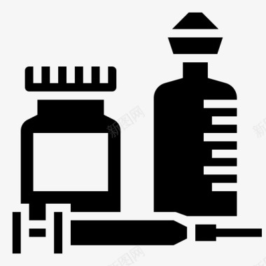 疫苗药剂学70字形图标图标