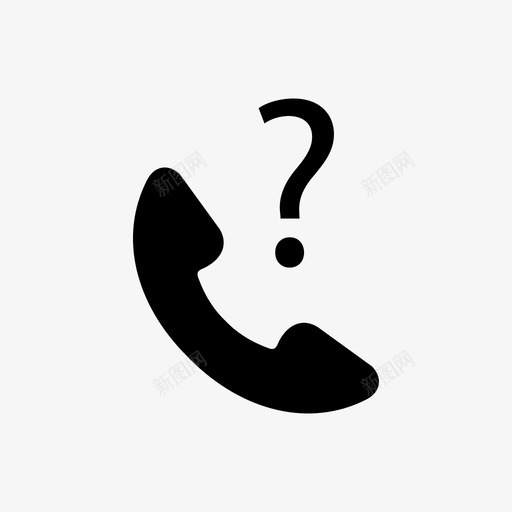 未知呼叫未接来电电话图标svg_新图网 https://ixintu.com 呼叫 未接 未知 来电 电话