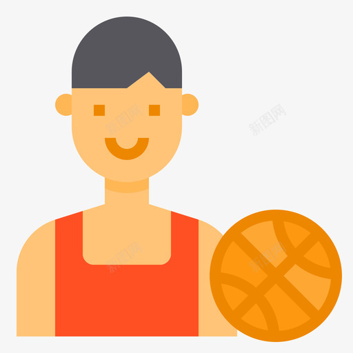 篮球运动员生活方式化身1扁平图标svg_新图网 https://ixintu.com 化身 扁平 生活方式 篮球 运动员