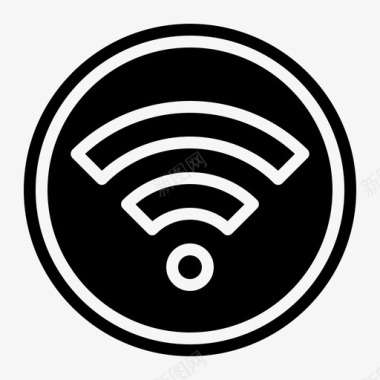 Wifi飞机5固态图标图标