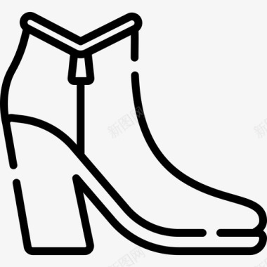 靴子鞋子24直线型图标图标