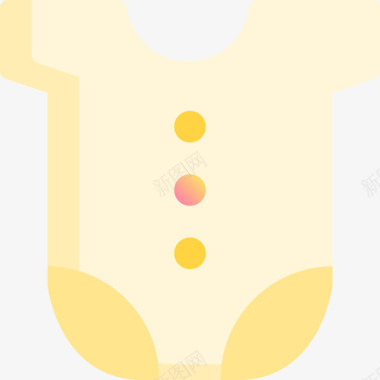 婴儿服装幼儿园29黄色图标图标