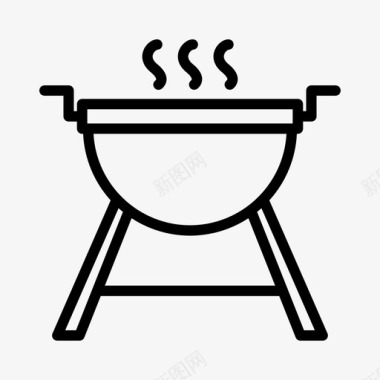 烧烤劳动节1直系图标图标