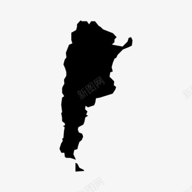 阿根廷地图国家南美洲图标图标