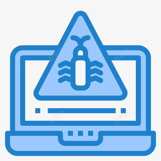 恶意软件网络安全31蓝色图标svg_新图网 https://ixintu.com 恶意 网络安全 蓝色 软件