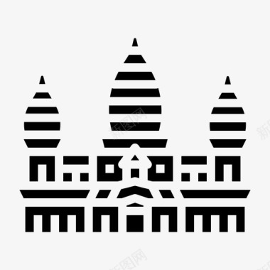 吴哥窟柬埔寨landmark图标图标