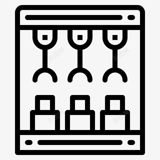 机械臂工程82线性图标svg_新图网 https://ixintu.com 工程 机械 线性