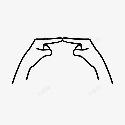 停止时间肢体语言手图标svg_新图网 https://ixintu.com 停止 手势 时间 肢体 语言