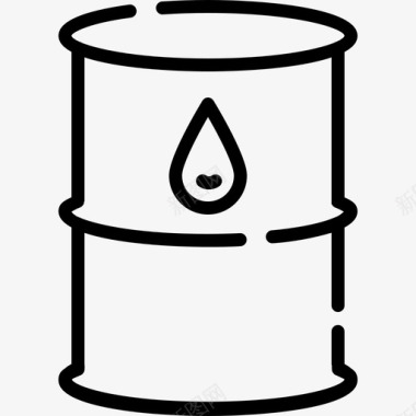 油桶能源动力8线性图标图标
