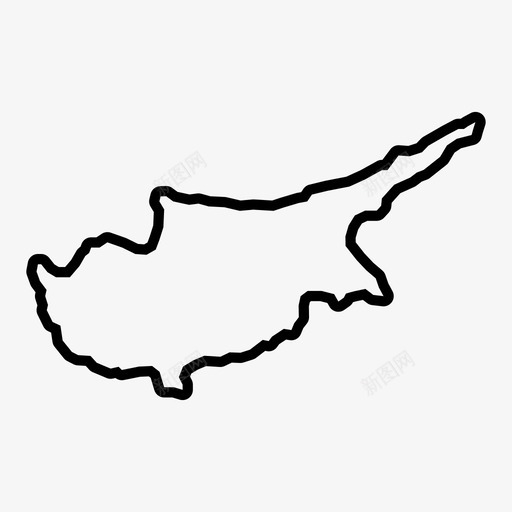塞浦路斯地图国家岛屿图标svg_新图网 https://ixintu.com 国家 地图 塞浦路斯 尼科西亚 岛屿