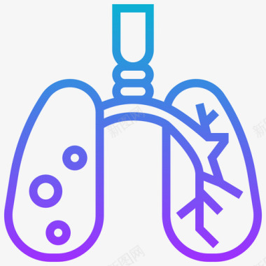 肺献血67梯度图标图标