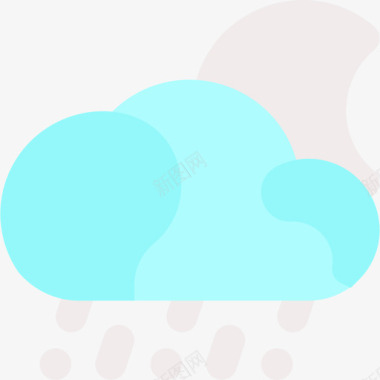 下雨天气251平坦图标图标
