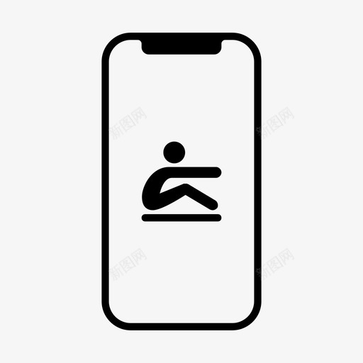 划船锻炼健身跟踪图标svg_新图网 https://ixintu.com iphone 健康 健身 划船 苹果 跟踪 锻炼