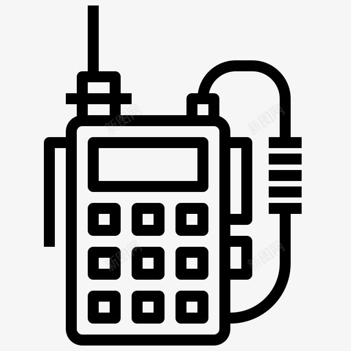 设备博物馆84线性图标svg_新图网 https://ixintu.com 博物馆 线性 设备