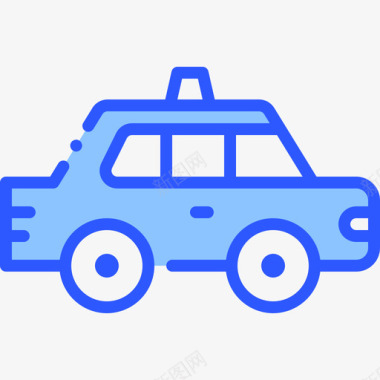 蓝色出租车165图标图标