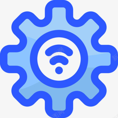 Wifi物联网117蓝色图标图标