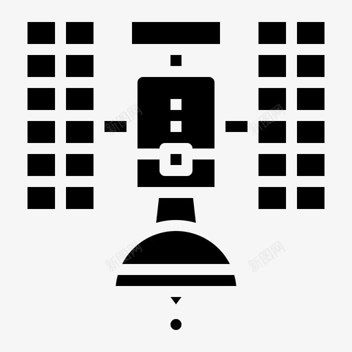 卫星天线太空和星系3填充图标svg_新图网 https://ixintu.com 卫星 填充 天线 太空 星系