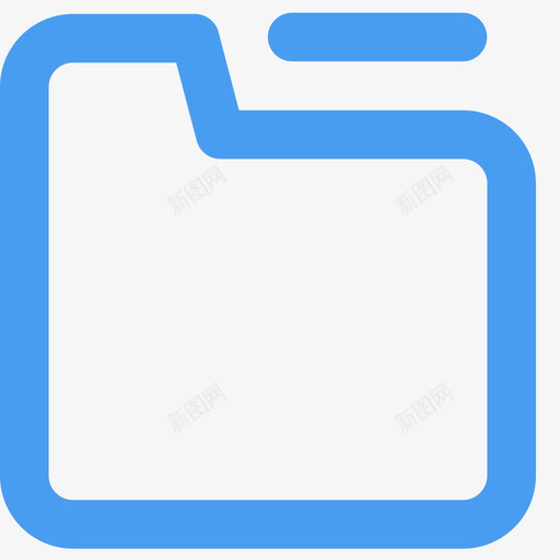 icon_文件夹svg_新图网 https://ixintu.com icon_文件夹 线性 单色 简约 商务