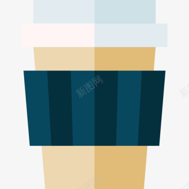 咖啡杯带走50个平的图标图标