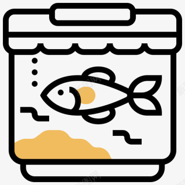 鱼缸家装74黄影图标图标