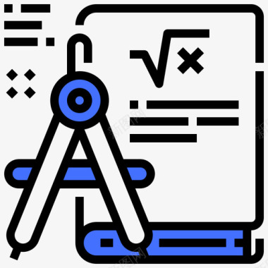 数学教育326蓝色图标图标