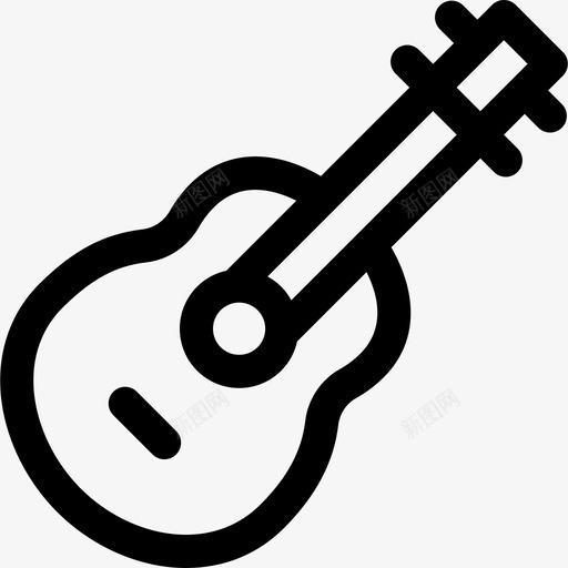 西班牙吉他西班牙12线性图标svg_新图网 https://ixintu.com 吉他 线性 西班牙