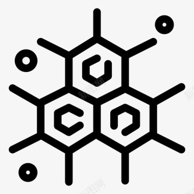 化学家分子科学图标图标