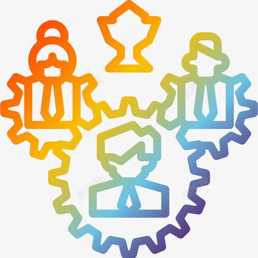 Gear业务团队1gradient图标svg_新图网 https://ixintu.com Gear gradient 业务 团队