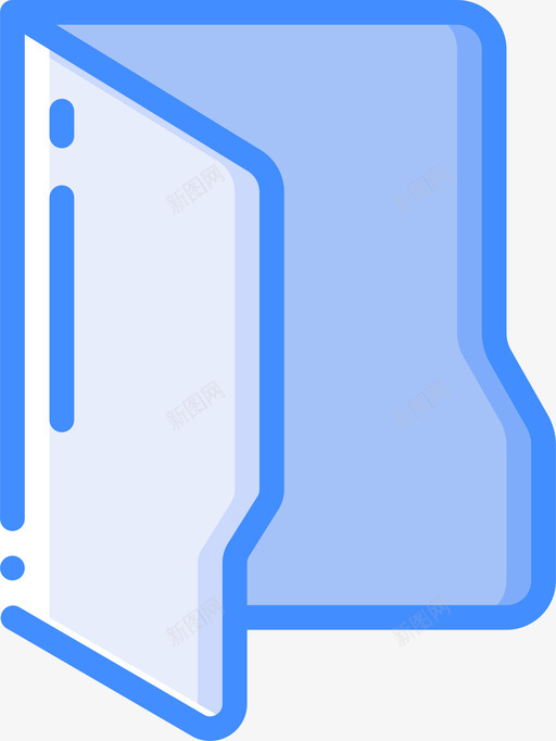 文件夹文件和文件夹操作4蓝色图标svg_新图网 https://ixintu.com 操作 文件 文件夹 蓝色
