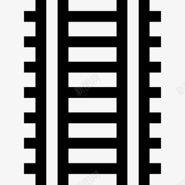 铁轨公共交通20直线图标图标