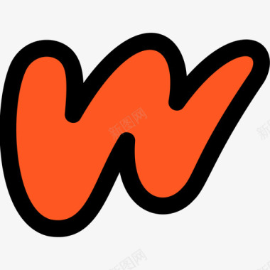 Wattpad社交标识1线性颜色图标图标