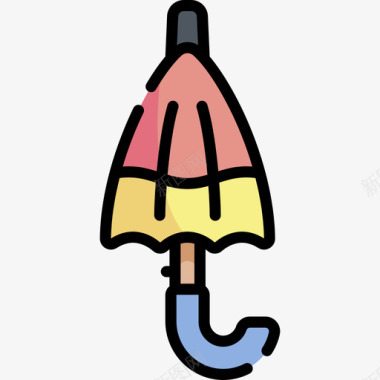 雨伞秋衣饰品2线纹颜色图标图标