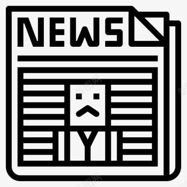 报纸杀手直系人图标图标