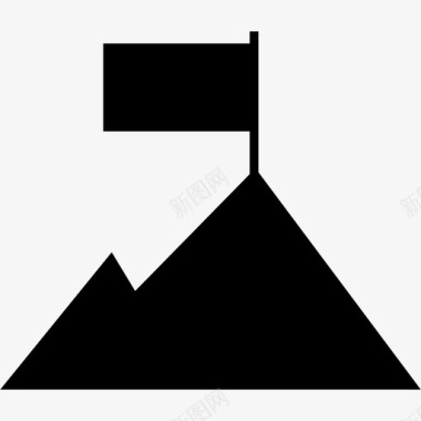 山自然山峰图标图标