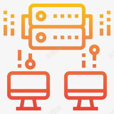 数据库大数据66梯度图标图标