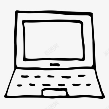 笔记本电脑物品显示器图标图标