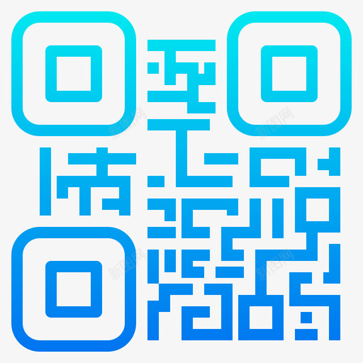 QR网络安全30梯度图标svg_新图网 https://ixintu.com QR 梯度 网络安全