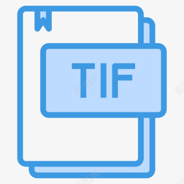 Tif文件类型18蓝色图标图标